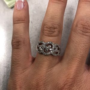 Elegant Diamond accent ring
